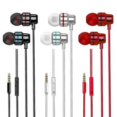Imagem de Fones de ouvido Yatloml Fones de ouvido intra-auriculares com fio