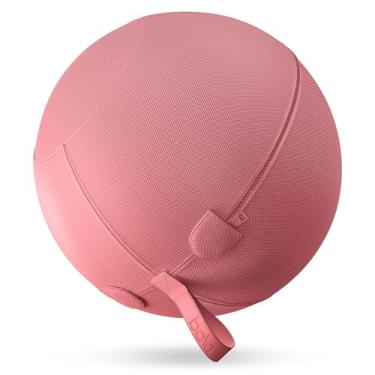 Imagem de Bala Bola de equilíbrio – Cadeira de exercício para ioga, pilates, barra, fortalecimento do núcleo e fisioterapia – Equipamento de ginástica feminino e acessórios de treino – Blush