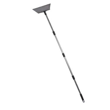 Imagem de FTVOGUE Pá de Limpeza de Jardim Resistente Com Cabo Ajustável de 1,2 M Pá Plana de Aço Mn Removível de 4 Seções para Remoção de Ervas Daninhas, Escavação de Gelo, Ferramenta de pá