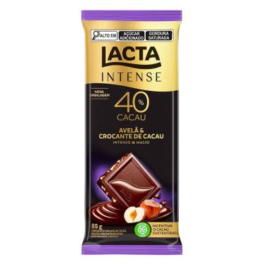 Imagem de Chocolate Lacta Intense Nuts 40% Cacau Avelã e Crocante 85g