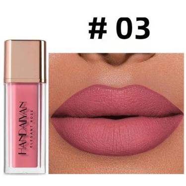 Imagem de Batom Fosco Handaiyan - 8 Cores, Antiaderente, À Prova D'Água e Secage