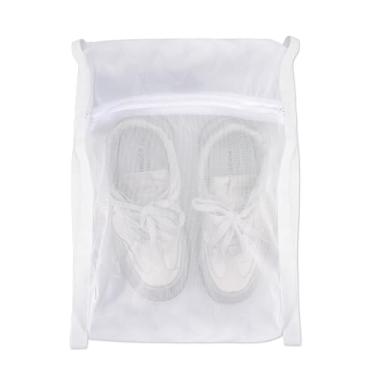 Imagem de Bolsa para secar sapatos, bolsa grande para roupa suja, lavagem de tela com zíper e alça, rede de lavagem e secagem de tênis, malha favo de mel, lavagem de roupa para a maioria das portas de secadora