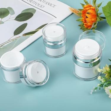 Imagem de Frasco de bomba Airless – Frasco de bomba de ar de 30 ml para creme, dispensador de loção de viagem, recipiente hidratante de bomba, dispensador de loção com bomba, frascos cosméticos para loção de