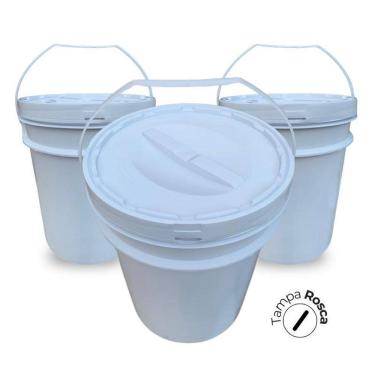Imagem de Pote Para Papinha 20 Litros Tampa Rosca-Kit 11 Pçs