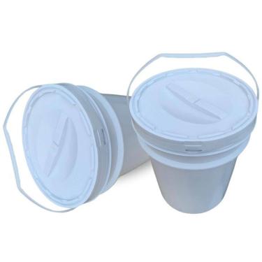 Imagem de Balde Tampa Rosca Para Ofuro - Kit 2 Pçs