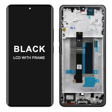 Imagem de AMOLED para Xiaomi Redmi Note 13 Pro+ 23090RA98C Tela LCD sensível ao toque digital para Note 13 Pro Plus 5G (preto com moldura)
