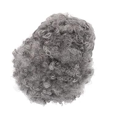 Imagem de Zhjvihx Mulheres Wig Curly Short, Curly Curta Afro Afro Soft Resista Ao Calor Sintético Com Franja para Namoro