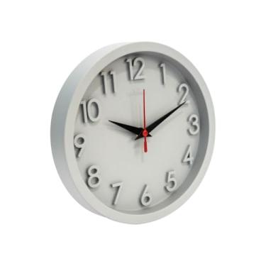 Imagem de Relogio de Parede, Pilha Inclusa, Relógio de Parede Decoração Cozinha Sala 3d, 24×4cm(CINZA)