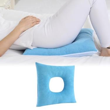 Imagem de Siomlana Almofada antiescaras, almofadas de donut, almofadas de úlcera de pressão, tapete de alívio da dor no cóccix, almofada macia para idosos, grávidas, hemorróidas, pós-cirurgia (azul)