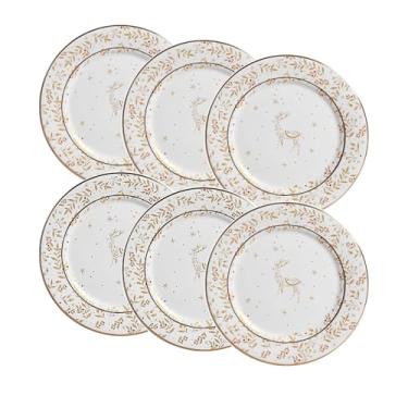 Imagem de CONJUNTO COM 6 PRATOS DE SOBREMESA CHRISTMAS LIGHTS SCALLA