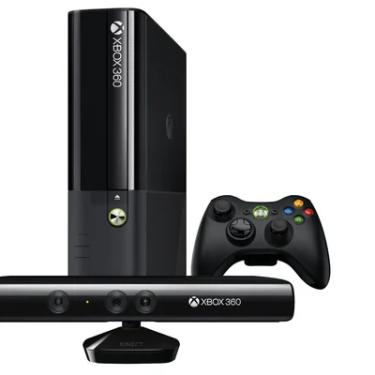 Imagem de XBOX 360 Super Slim 4gb + Kinect Standard Preto