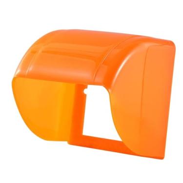 Imagem de Generic Tampa de tomada externa tipo 86, tampa de interruptor de parede à prova d'água e poeira, proteção para fonte de alimentação, ideal para reformas, Laranja