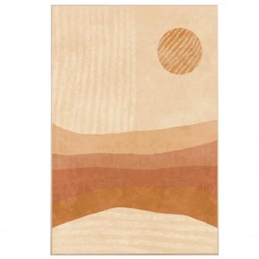 Imagem de Quadro Decorativo Solar 40×60 cm – Moldura Filete Tendência, Estampa Pôr do Sol para Decoração Moderna