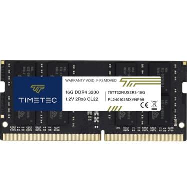 Imagem de Timetec Premium 16GB DDR4 3200MHz (ou 2933MHz ou 2666MHz) PC4-25600 Non-ECC Unbuffered 1.2V CL22 2Rx8 Dual Rank 260 pinos SODIMM Laptop Notebook PC Memória RAM Upgrade