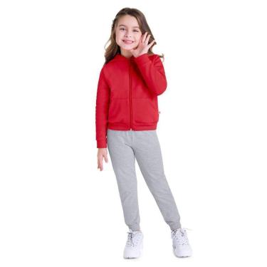Imagem de Calça jogger infantil menina em moletinho Brandili-Feminino