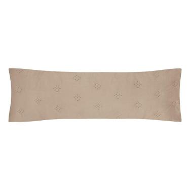 Imagem de Porta Travesseiro Body Pillow Altenburg Toque Acetinado Ultrawave Anarruga Bege