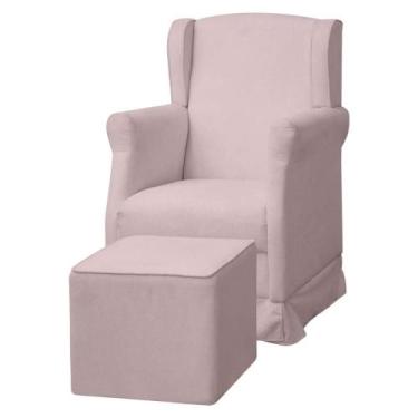 Imagem de Poltrona De Amamentação Com Balanço e Puff Doçura Bouclê - SOFA STORE,