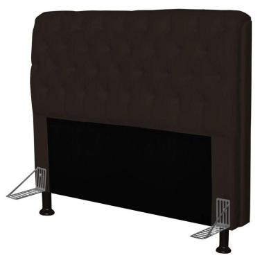 Imagem de Cabeceira Para Cama Box Casal 195cm Corino Marrom