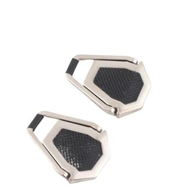 Imagem de Suporte cinza portátil invisível para laptop de liga de zinco, dobrável, suporte ergonômico para resfriamento e estabilidade, 2 peças