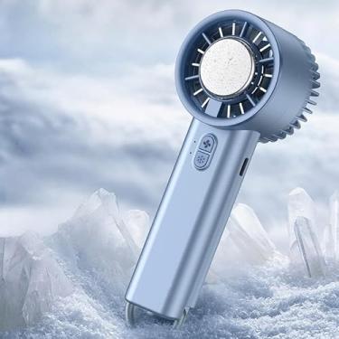 Imagem de Mini Ventilador, Ventilador Usb Potente Turbo Ventilador PortáTil de Alta Velocidade Vento Forte Grande Capacidade Da Bateria(Aleatorio)