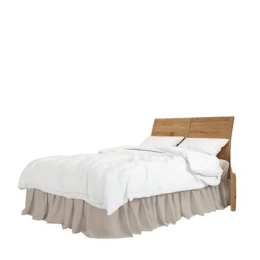 Imagem de Saia Para Cama Box Tamanho Universal (Casal, Queen e King) (BEGE)