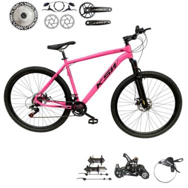 Imagem de Bicicleta Aro 29 Ksw Xlt 12 Velocidades Freio Hidraulico (ROSA/PRETO, 19)