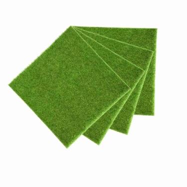 Imagem de Mingzhe Tapete de Grama de Plástico Artificial, Gramado de Micro Paisagismo DIY para Casa, Varanda, Quarto Infantil, Quarto de Animais de Estimação, Emenda para Crianças Brincando Com (30 * 30cm)