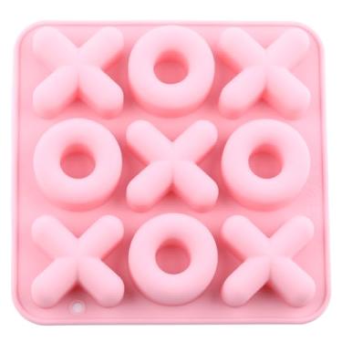 Imagem de EPYHREHM Moldes de chocolate de silicone em forma de XO para doces de chocolate