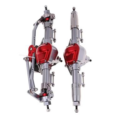 Imagem de Eixo de ponte dianteira traseira de metal 1/10 para rastreador SCX10 D90