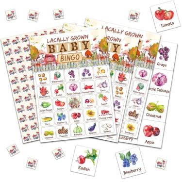 Imagem de Jogos de bingo para chá de bebê, jogo de bingo para adultos e amigos, jogos de festa revelados de gênero, presentes ideais para atividades de festa de chá de bebê, lembrancinhas de decoração de chá de