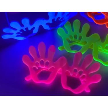 Imagem de Kit 10 Óculos Neon Festa – Brilham na Luz Negra Leves e Confortáveis Cores Sortidas para Balada e Eventos (Sortido/Variados,30)