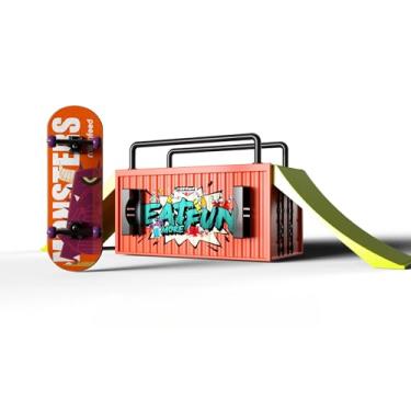 Imagem de MIRTHFEED 32mm Pro Fingerboard Complete Set | Bearing Wheels | 5 Ply Maple Deck | Anti Skid Grip Tape | Complimentary Tool | Concave Shape