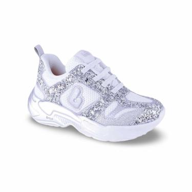 Imagem de Tênis Infantil Menina Bibi Pegasus de Glitter Prata