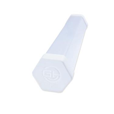 Imagem de GamerMats Playmat Hex Tube, Won't Roll Off Surface, Protective Case for TCG MTG Play Mat, GameHead Desk Mat, Artwork & Poster Storage with 2 Silicone Caps, 15 Inch, White