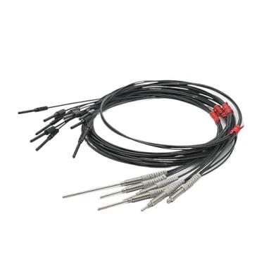 Imagem de UHFILYQBA Precision M3 M4 M6 Sensor de fibra óptica de reflexão difusa coaxial sonda rosqueada de aço inoxidável PRC-310 PRC-410 PRC-610