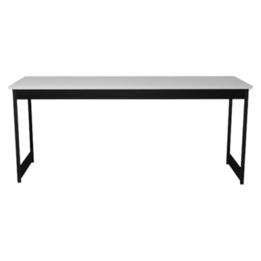Imagem de Mesa Escritório Escrivaninha Estilo Industrial 180 Cm Sérgio Camaleão (Branco)