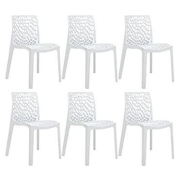 Imagem de Loft7 Home Decor, Kit 6 Cadeiras Gruvyer - Branco