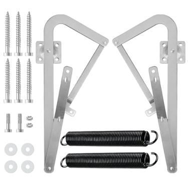 Imagem de 55-2 braços de dobradiça de escada de sótão com molas, compatíveis com Werner Mk5, WU2210, W2208, W2210 peças de escadas de sótão, serve para escadas de sótão Werner fabricadas após 2010 (A)