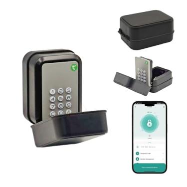 Imagem de Caixa de bloqueio inteligente para uso externo, à prova d'água, cofre com código, controle Bluetooth