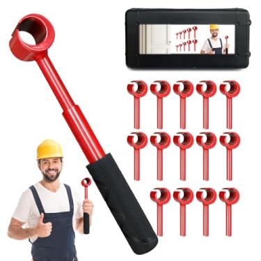 Imagem de Door Hinge Adjustment Tool Kit Door Gap Adjustment Tool for Precise Hinge Gap Adjustment Upgraded Hinge Gap Adjusting Wrench for Installation and Repair of Residential and Commercial-5