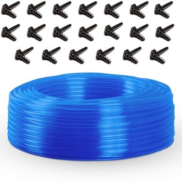 Imagem de PLASTAIR Mangueira de grau alimentício 5/40.6 cm x 100' com 20 derramamentos de bordo, kit de batida de xarope de bordo semirrígido ou batida de bétula - torneiras de xarope de bordo 5/16