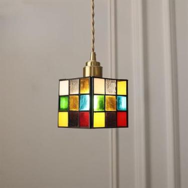 Imagem de Lustre retrô de latão para lofts antigos e iluminação de cabeceira vintage, perfeito para restaurantes em antigos armazéns e pousadas litorâneas (BB)