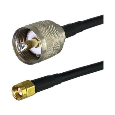 Imagem de Cabo Coaxial RF UHF RG316 RG58 PL259 SO239 Para SMA Macho Fêmea Com Co