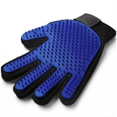 Imagem de Luva Removedora de Pelos Silicone com Ajuste no Pulso para Cães e Gatos