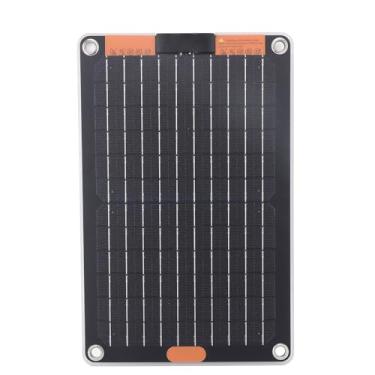 Imagem de Fabater Carregador Portátil de Painel Solar de Silicone Monocristalino para Aventuras Ao Ar Livre, Saída Dupla Tipo C para Tablet Com Câmera de Telefone