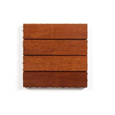 Imagem de Pavimento exterior sobre relva ou sujidade para pátio, azulejos para terraço interior exterior impermeável antiderrapante, 30 x 30 cm Piso de varanda interligado B 20 peças