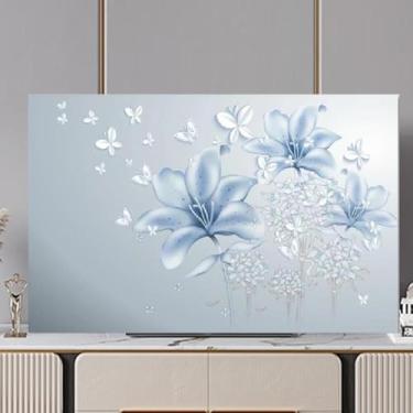 Imagem de Capa protetora contra poeira para TV interna - LED LCD para TVs de mesa e suspensas, protetores de tela coloridos - tipo 04||80 polegadas