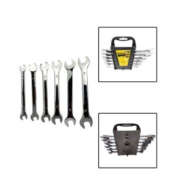 Imagem de Jogo De Chave Fixa De Aço Com 6 Peças 6 A 17Mm