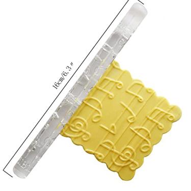 Imagem de YOUTHINK Rolo de Massa Acrílico Com Alça Confortável de 28 Padrões para Assar Massa de Macarrão 16 X 1 Cm (#02)