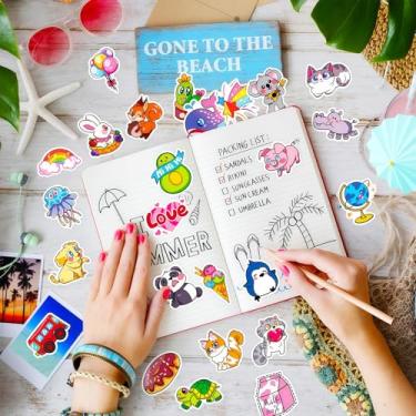 Imagem de 【Pacote com 50】Conjunto de alfinetes esmaltados a granel - Alfinetes de lapela de animais e plantas de desenho animado, broches fofos para mochilas, chapéus, jaquetas - Coleção engraçada de crachás